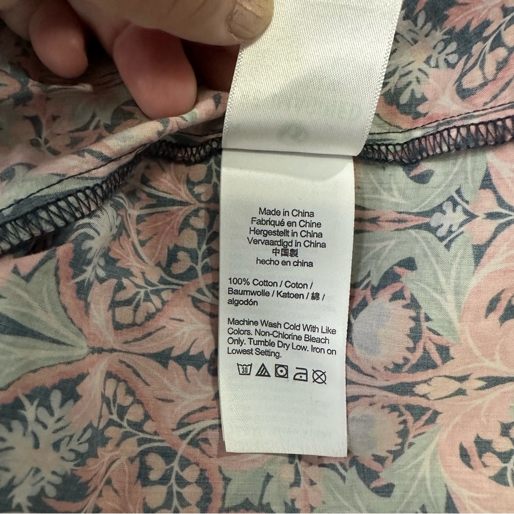 J. Crew Pink Floral Printed Peasant Blouse - Picture 14 of 16